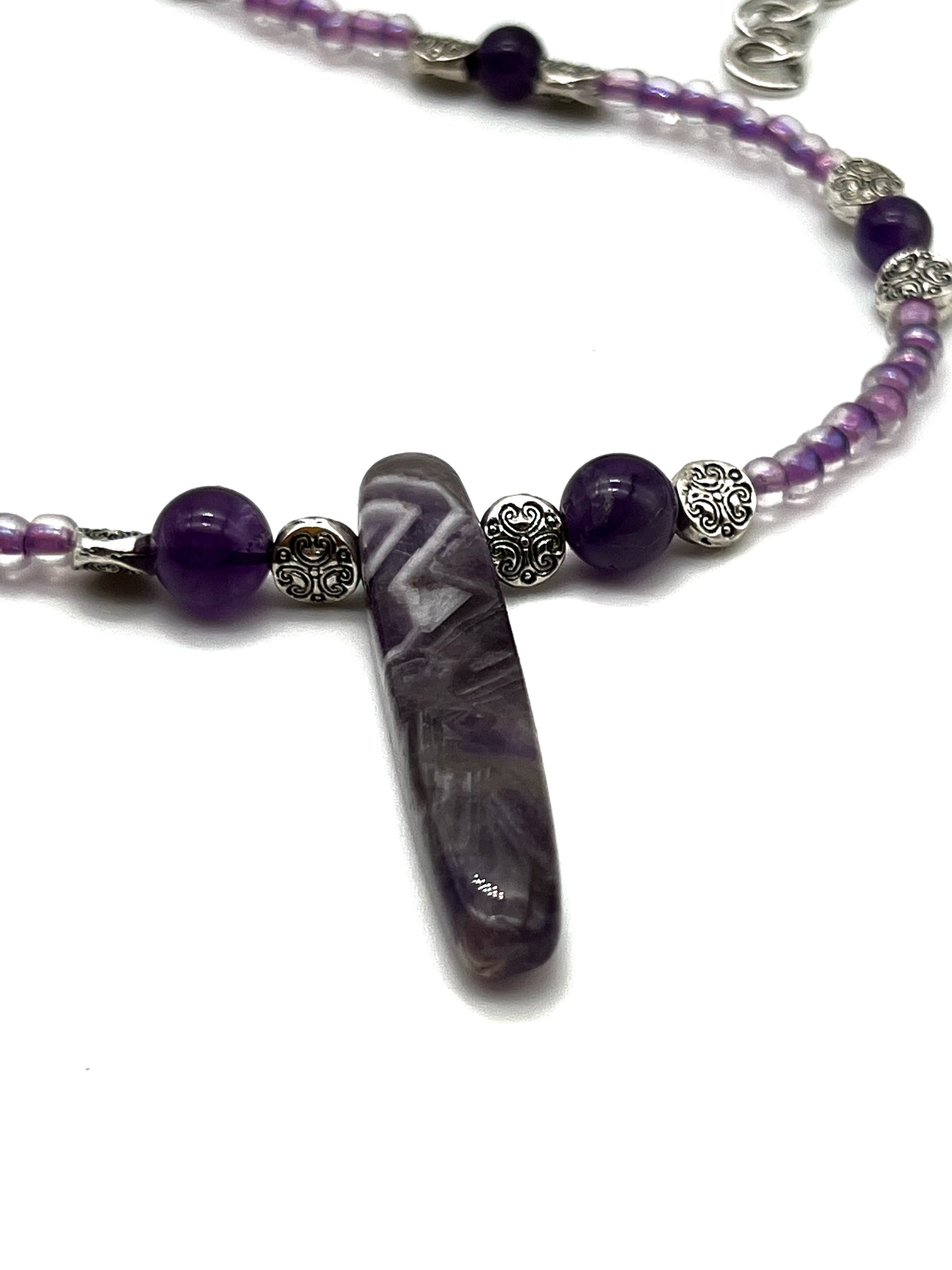 Indigo Tiger Stone Necklace