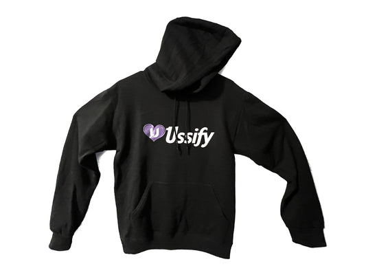 Black Hoodie (ussify logo)